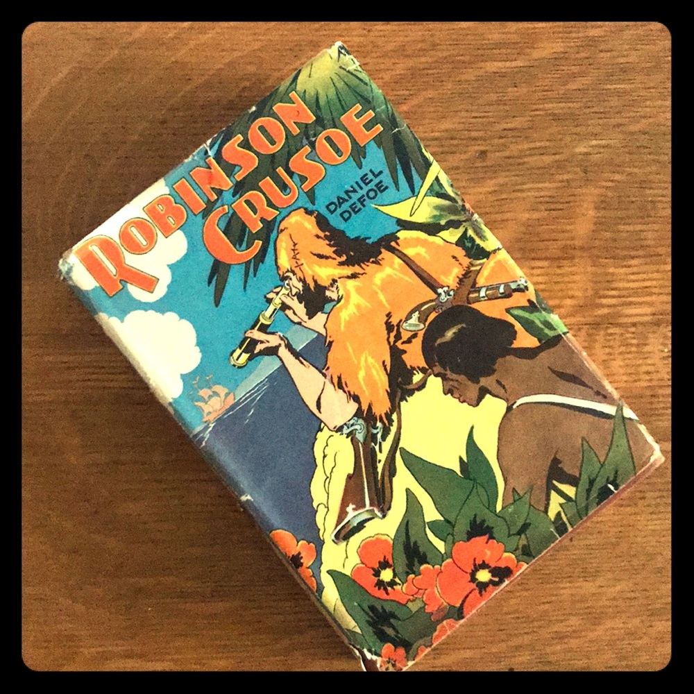 Vintage Robinson Crusoe Book
